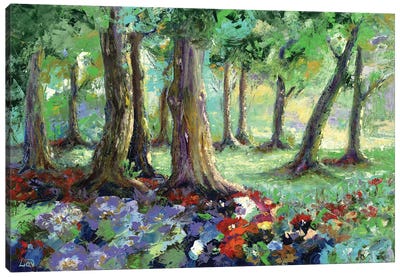 Sunny Forest Canvas Art Print - Larisa Lavrova