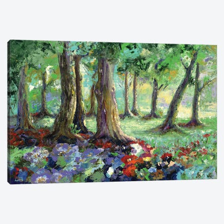 Sunny Forest Canvas Print #LRV70} by Larisa Lavrova Canvas Art Print