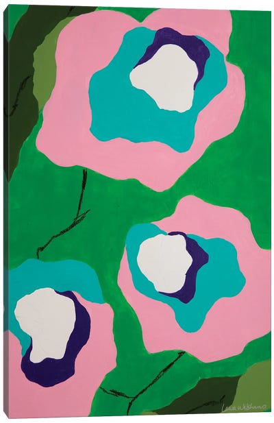 Flores de Papel II Canvas Art Print - Laura Welshans