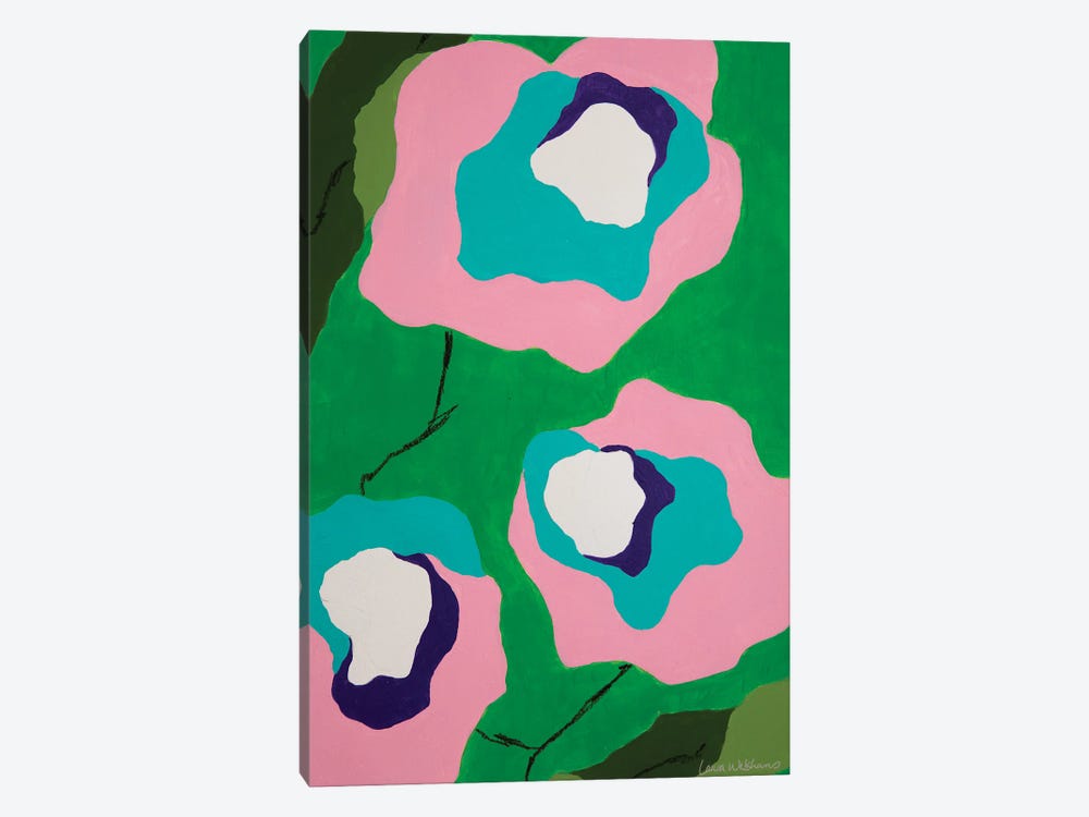 Flores de Papel II by Laura Welshans 1-piece Canvas Wall Art
