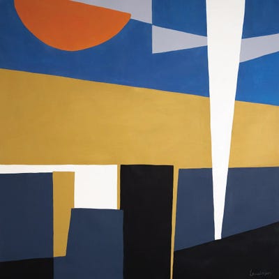 Blue City by Laura Welshans canvas print