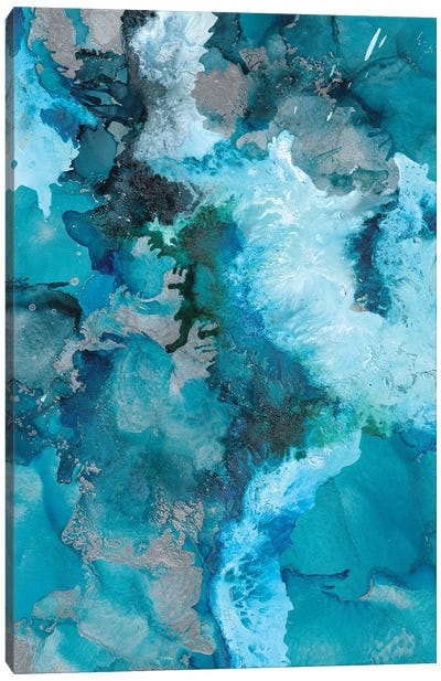 Arctic Blue Canvas Art Print - Amber Lamoreaux