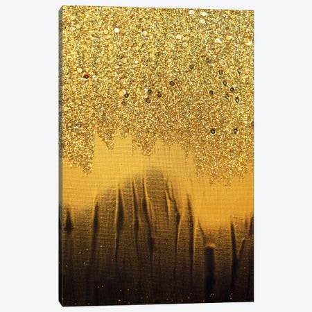 Black Gold Shimmer Canvas Print #LRX53} by Amber Lamoreaux Canvas Print