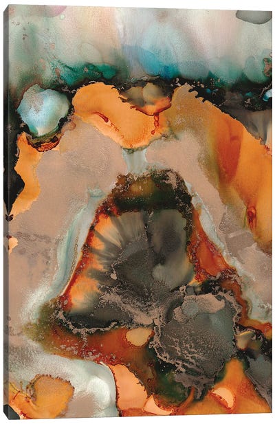 Melted Copper Canvas Art Print - Amber Lamoreaux