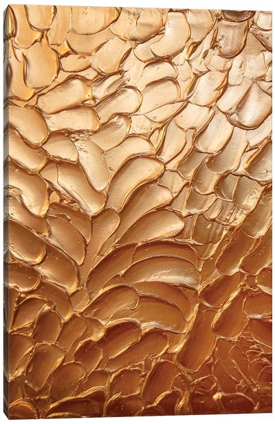 Metallic Copper Canvas Art Print - Amber Lamoreaux