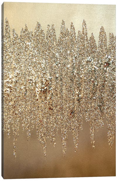Silver Shimmer I Canvas Art Print - Glam Bedroom Art