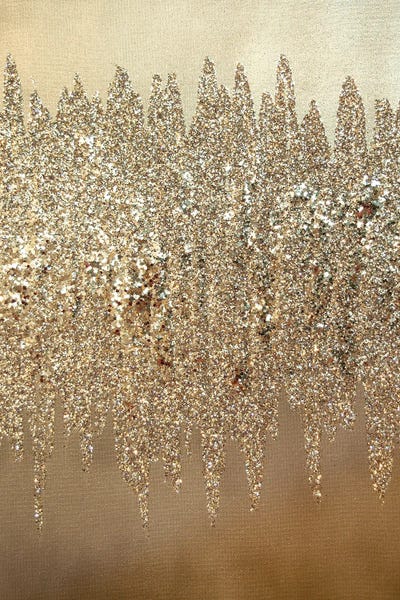 Large Art for Bedroom - Canvas Prints: Silver Shimmer I by Amber Lamoreaux