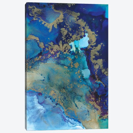 Starlight In Blue Canvas Print #LRX91} by Amber Lamoreaux Canvas Art Print