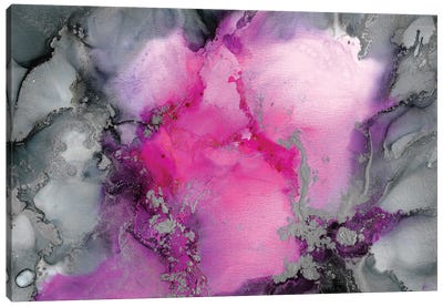 Stormy Pink Canvas Art Print - Amber Lamoreaux