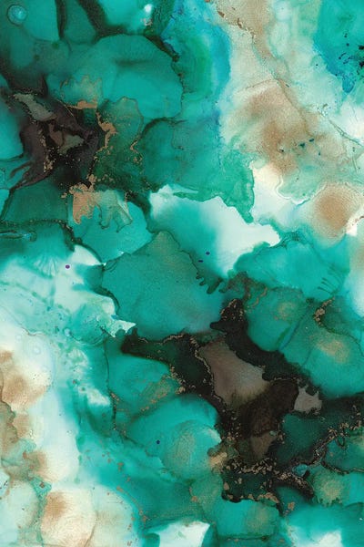 Turquoise Borealis by Amber Lamoreaux art print