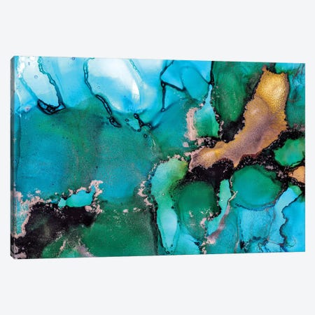 Turquoise Dream Canvas Print #LRX96} by Amber Lamoreaux Canvas Artwork