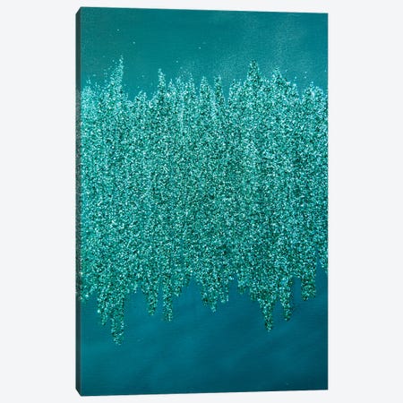 Turquoise Shimmer Canvas Print #LRX97} by Amber Lamoreaux Canvas Artwork