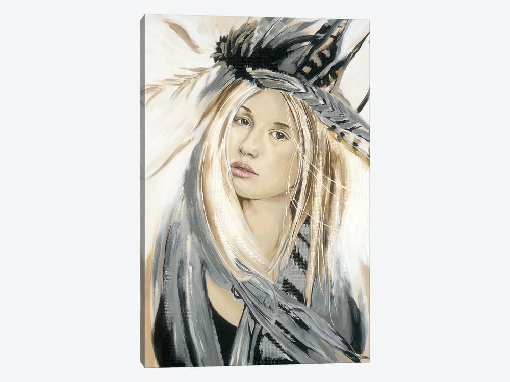 Decorated With Feathers by Livien Rózen 1-piece Canvas Wall Art
