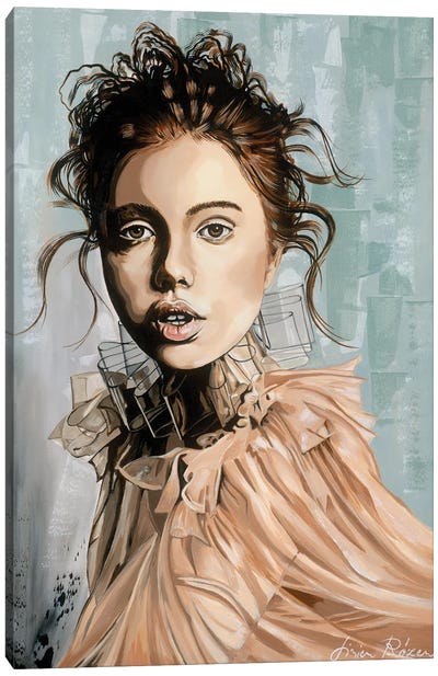 The Girl's Face 20/18 Canvas Art Print - Livien Rozen