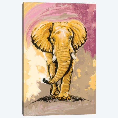 Elephant Canvas Print #LRZ18} by Livien Rózen Canvas Art Print