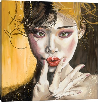 Lipstick Canvas Art Print - Livien Rozen