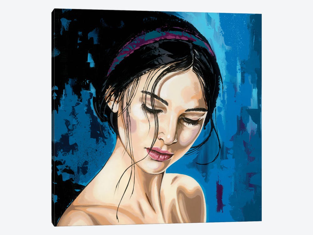 Blue Vibe III by Livien Rózen 1-piece Canvas Art