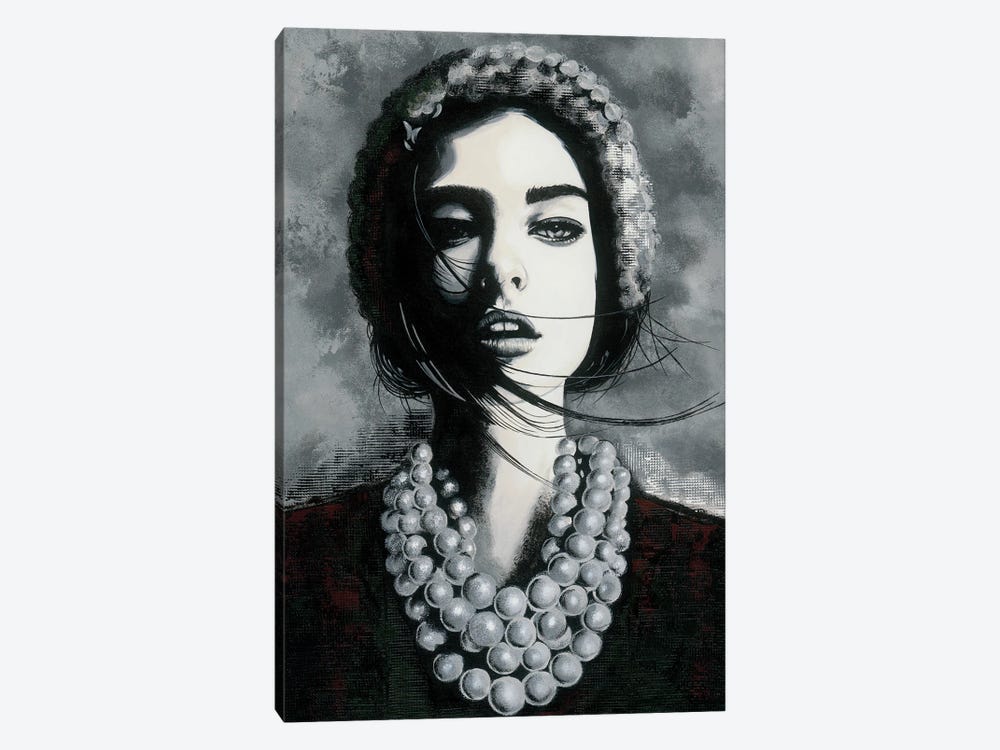 Girl With Necklace by Livien Rózen 1-piece Canvas Art