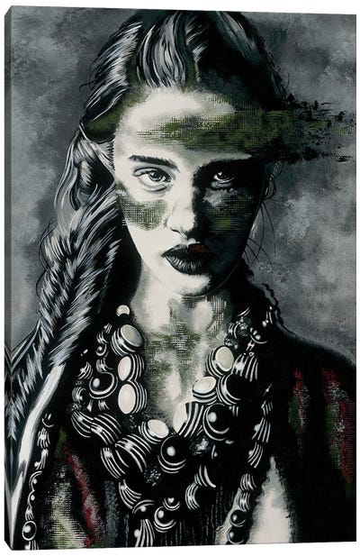Dressed In A String Of Pearls Canvas Art Print - Livien Rozen
