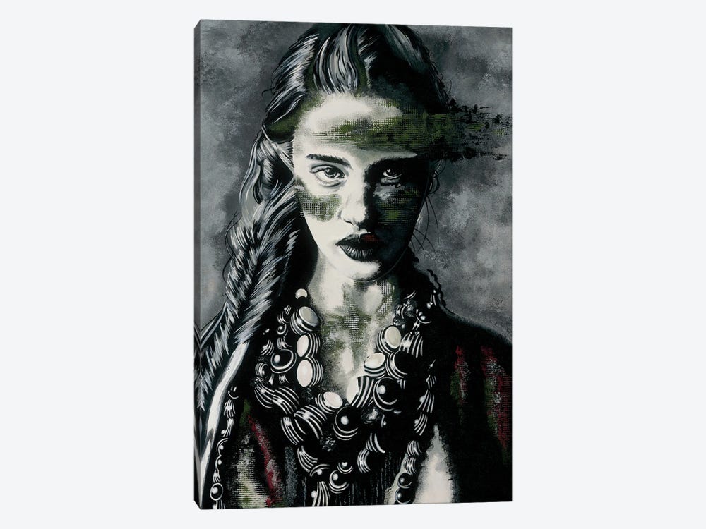 Dressed In A String Of Pearls by Livien Rózen 1-piece Canvas Print