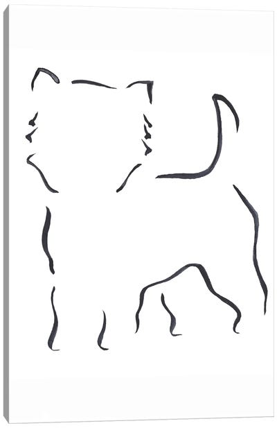 West Highland White Terrier Canvas Art Print - Line Art