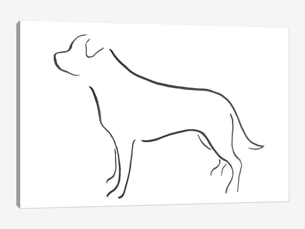 Rottweiler by Lesley Bishop 1-piece Canvas Print