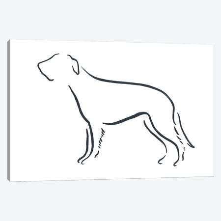 Irish Wolfhound Canvas Print #LSB42} by Lesley Bishop Art Print