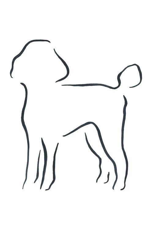 Poodle by Lesley Bishop wall art