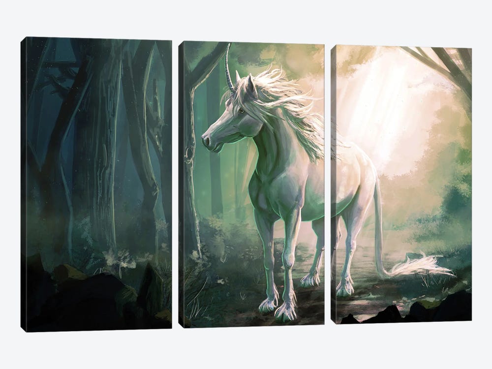 Unicorn by Louise Goalby 3-piece Art Print
