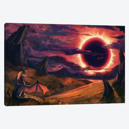 Eclipse Canvas Print #LSG23} by Louise Goalby Canvas Art