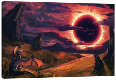 Eclipse Canvas Art Print - Louise Goalby