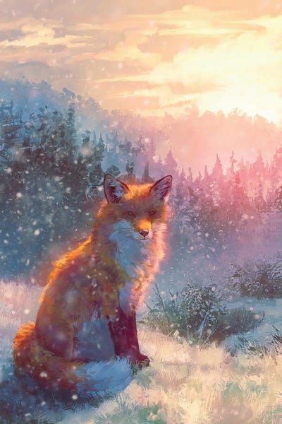 Snowy Mountains: A Winter's Sun by Louise Goalby