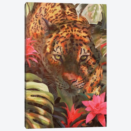 Tropical Hunter Canvas Print #LSG41} by Louise Goalby Canvas Artwork