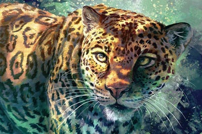 Jungle Cat by Louise Goalby art print