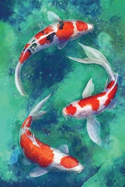Fish: Zen Koi by Louise Goalby