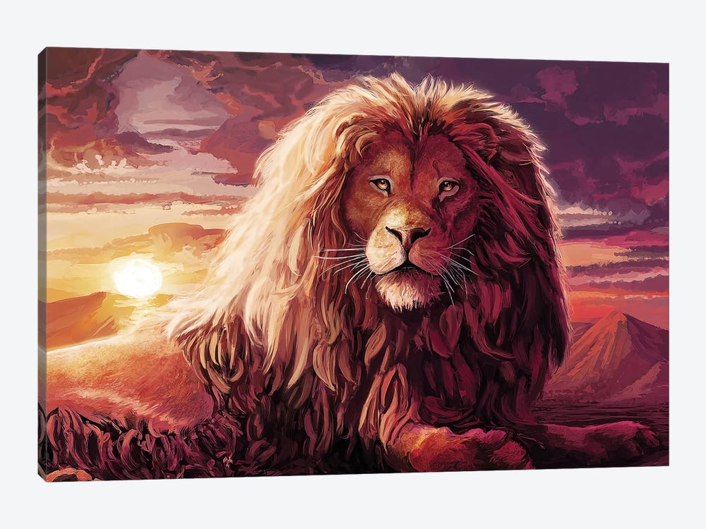 Leo by Louise Goalby 1-piece Canvas Art Print