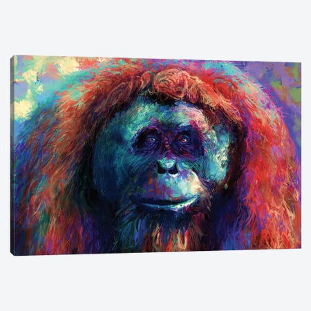 Orangutan Canvas Print #LSG62} by Louise Goalby Canvas Art