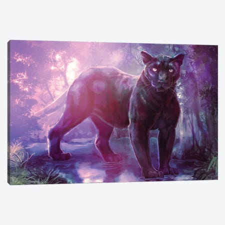 Panther Canvas Print #LSG64} by Louise Goalby Canvas Print