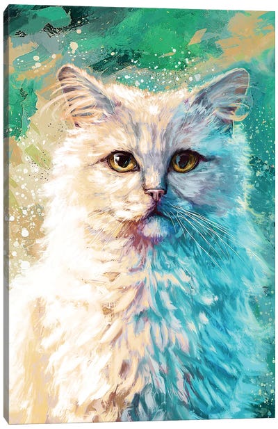 Persian Canvas Art Print - Persian Cat Art