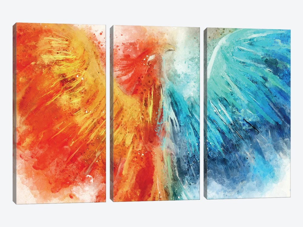 Phoenix by Louise Goalby 3-piece Canvas Print