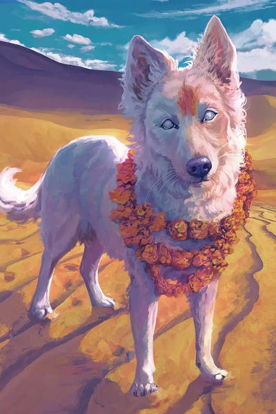 Siberian Huskies: Sarama by Louise Goalby