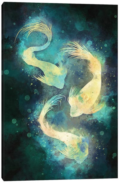 Fish Canvas Art Print - Koi Fish Art