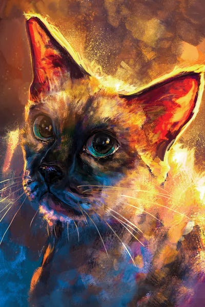 Siamese by Louise Goalby art print