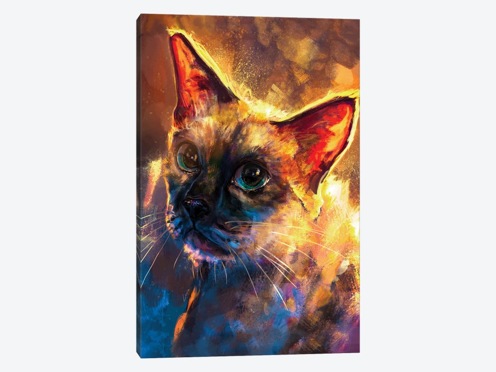 Siamese by Louise Goalby 1-piece Canvas Art