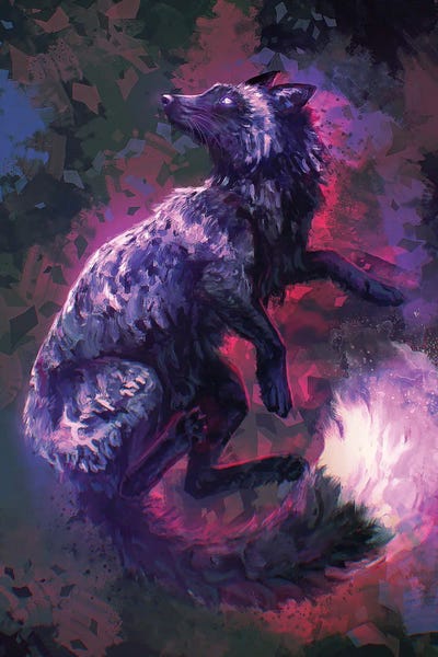 Foxes: Silver Fox by Louise Goalby