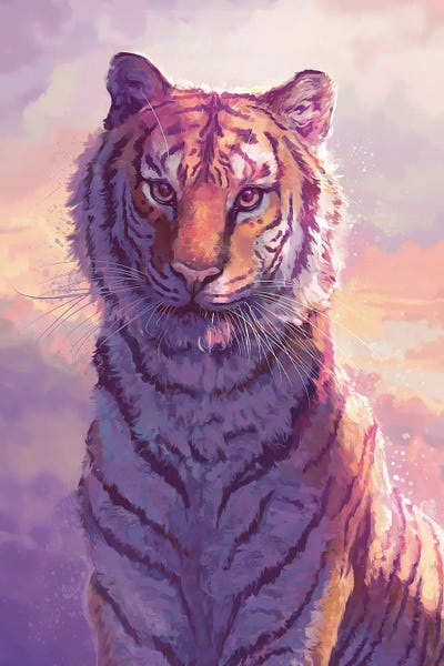 Cloud Tiger by Louise Goalby acrylic art print