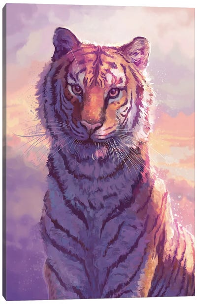 Cloud Tiger Canvas Art Print - Louise Goalby