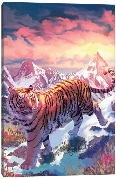 A Tiger's Mountain Canvas Art Print - Louise Goalby