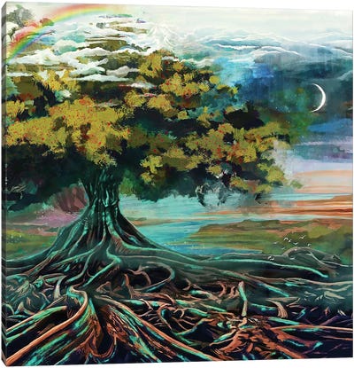 Tree Of Life Canvas Art Print - Louise Goalby