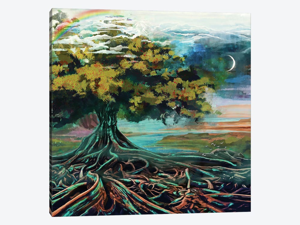 Tree Of Life by Louise Goalby 1-piece Canvas Artwork